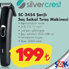 SİLVERCREST SC-2454 ŞARJLI SAÇ SAKAL TIRAŞ MAKİNESİ